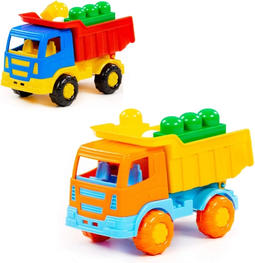 Children’s dump truck Salute with Junior building set (9 pieces) - 1 piece