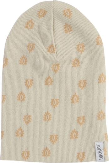 Lodger pamučna rebrasta kapa Beanie Print Rib Birch (1–2 godine)