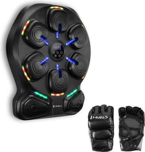 Elektronička boksačka meta HMS TB13 s LED-om, Bluetoothom i rukavicama
