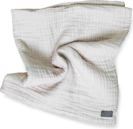 Vinter & Bloom muslinska dekica Layered Organic dove grey