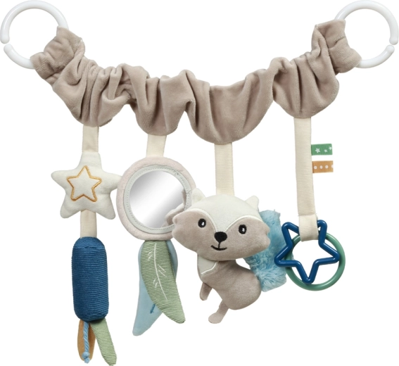 Viseća igračka BABYONO Raccoon za kolica i autosjedalicu