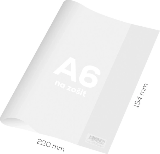 Prozirna čvrsta navlaka za bilježnicu A6