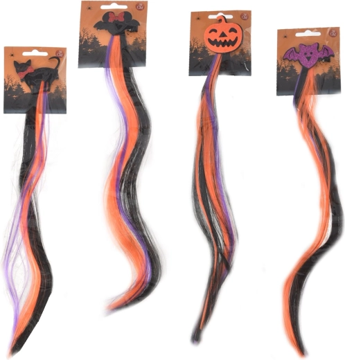 Halloweenska kopča s pramenom za kosu 38 cm