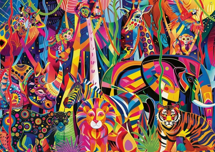 Ravensburger puzzle Šarena džungla XXL 500 dijelova