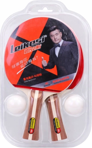 Set za stolni tenis s 2 reketa i 2 loptice