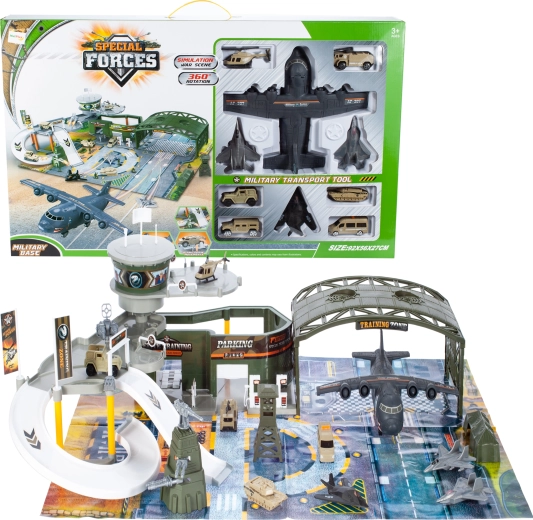 Vojna baza s avionom – dvoetažni igraći set
