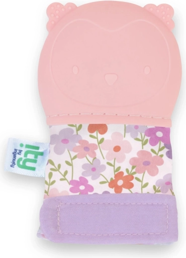 Ingenuity grickalica s rukavicom sova Nally ružičasta bez BPA 3m+