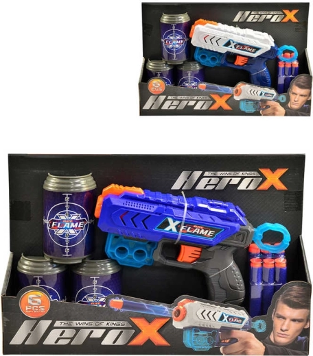 Pjenasti pištolj Hero-X s usisnim mecima i metama