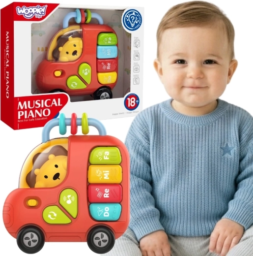 Woopie baby interaktivni klavirski autobus s lavom sa zvukovima i svjetlima