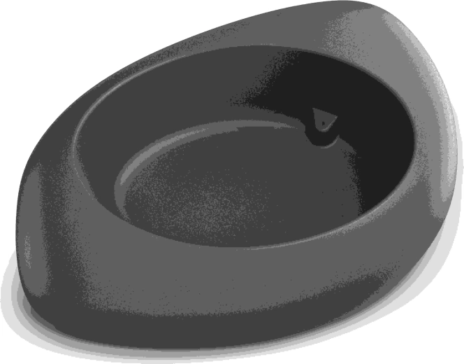 YEKE Planter, graphite, 80 cm