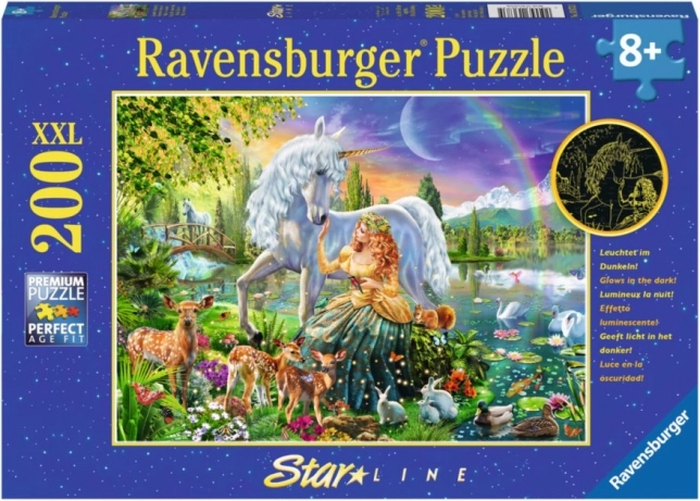 Svjetleća slagalica Ravensburger Magična ljepota XXL 200 dijelova