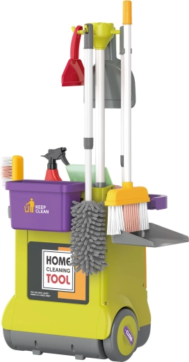 Set za čišćenje s kolicima za djecu 33,5 × 31,5 × 71 cm
