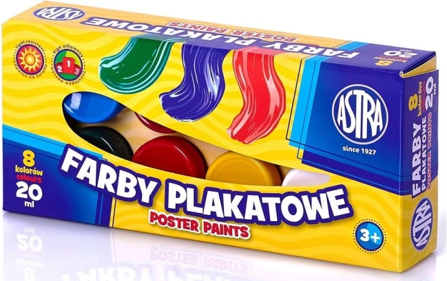 Tempera boje ASTRA 8×20 ml
