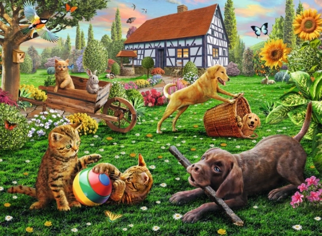 Ravensburger puzzle Igra u dvorištu – 200 dijelova
