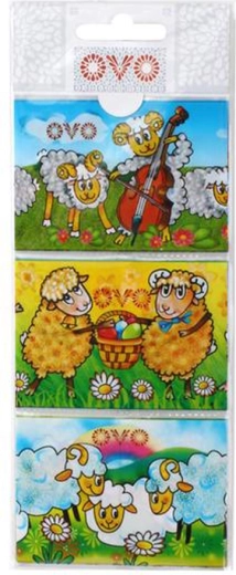 Smanjujuće folije za uskrsna jaja Jaganjci, 9 kom