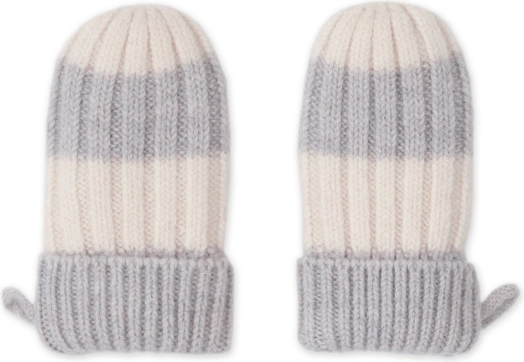 Lodger gloves stripe merino storm (0–12 months)