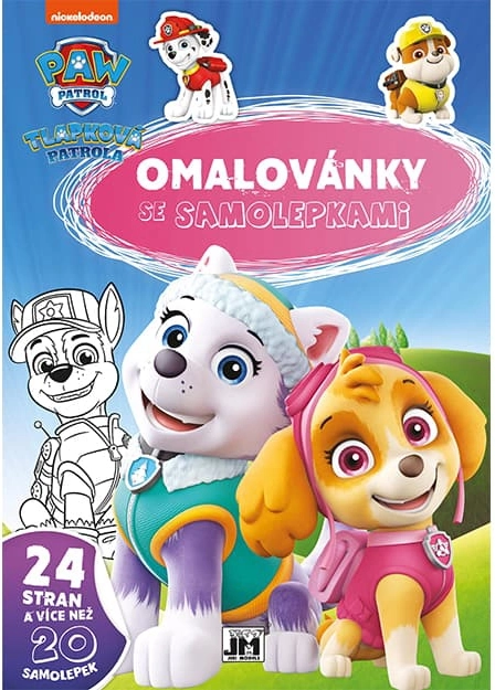 Bojanka A4 sa naljepnicama PAW PATROL