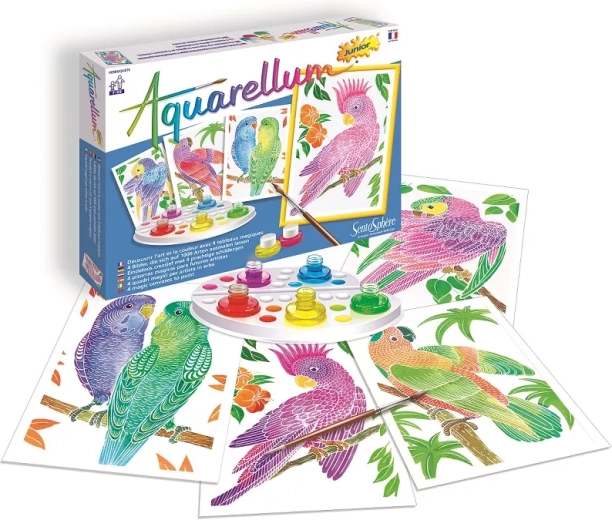 SentoSphere Watercolors junior – Parrots