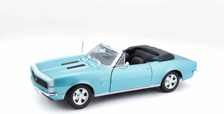 Maisto Chevrolet Camaro SS 396 kabriolet 1967 1:18 tirkizni