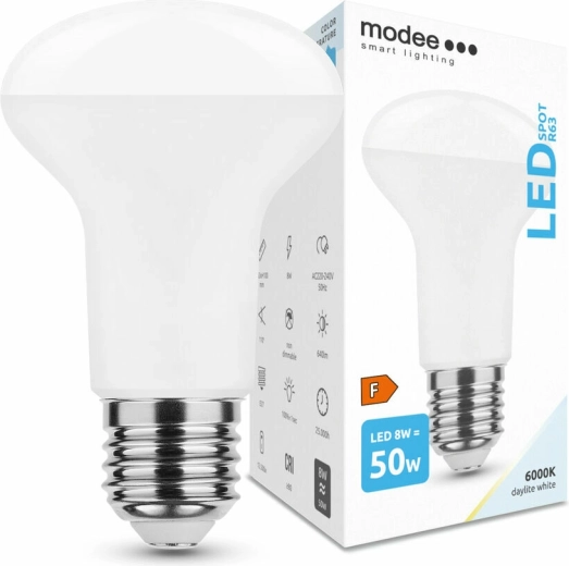 LED žarulja E27 8W hladno bijela MODEE Smart Lighting R63