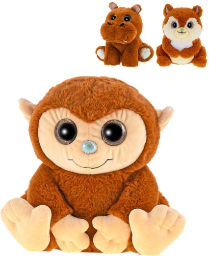 Mirisna plišana safari životinjica koja sjedi 18–19 cm karamela - 1 komad