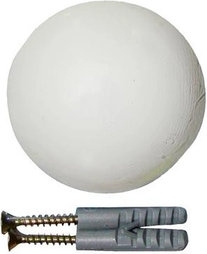 Prigušivač udaraca za vrata 60 mm – bijeli, 2 kom