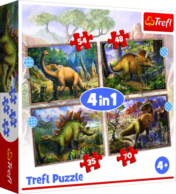 Puzzle 4u1 Zanimljivi dinosauri