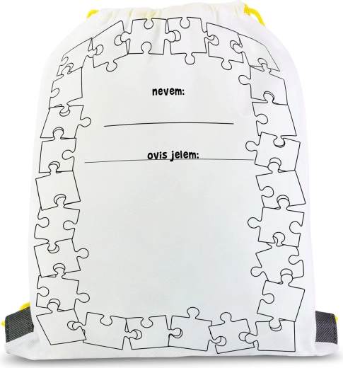 Coloring drawstring shoe bag with 4 markers