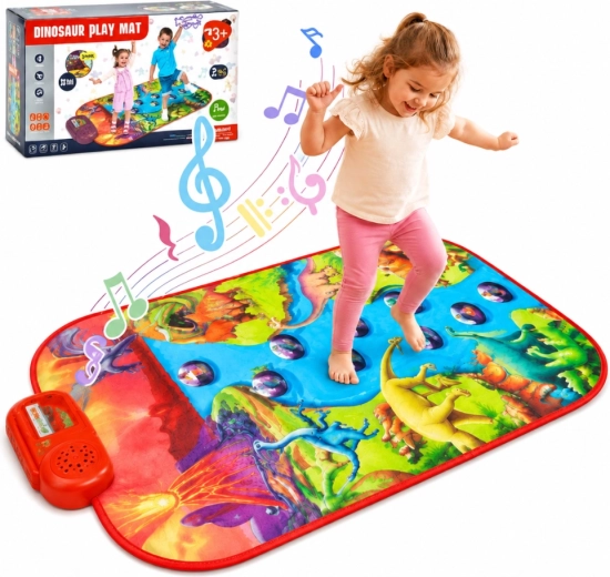 Woopie large interactive musical piano mat XL dinosaurs