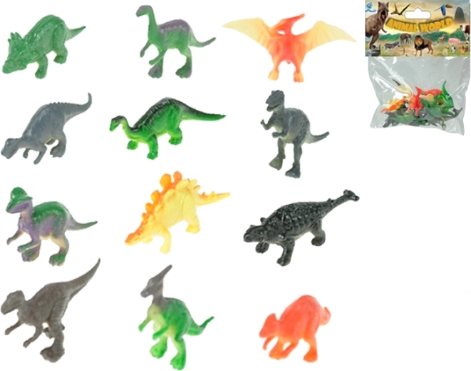 Set od figurica dinosaura 5 cm, 12 vrsta, 12 kom u vrećici