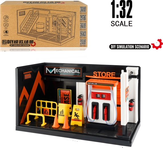 Model benzinske pumpe 1:32 – metalni