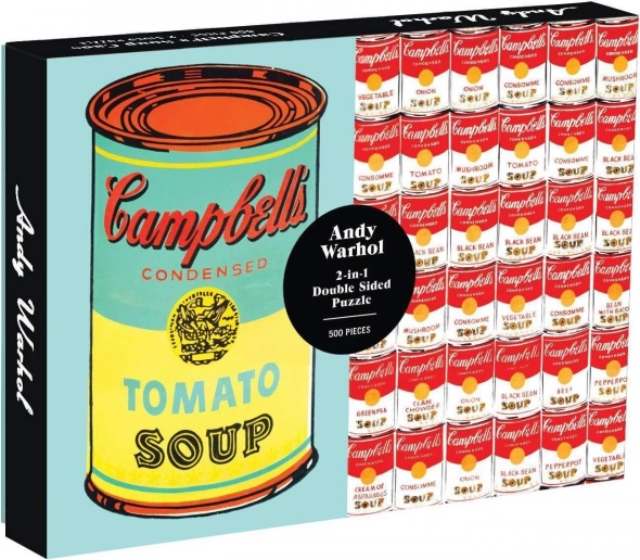 GALISON Dvostrana slagalica Andy Warhol Campbell's Soup Cans 500 dijelova
