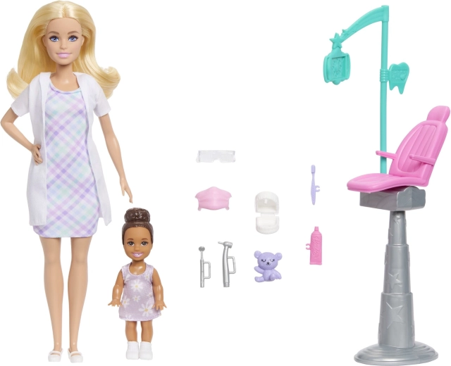 Barbie igraći set zanimanje zubarica – plavuša