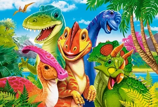 CASTORLAND Puzzle Dinosaurovi selfie MAXI 40 dijelova