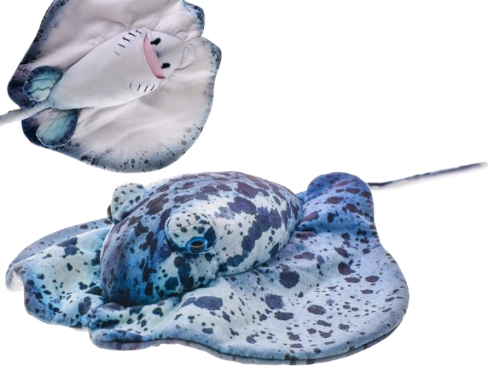 Plišani raža 55 cm plava