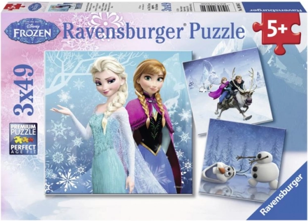 Ravensburger puzzle Frozen: zimske pustolovine 3×49 dijelova