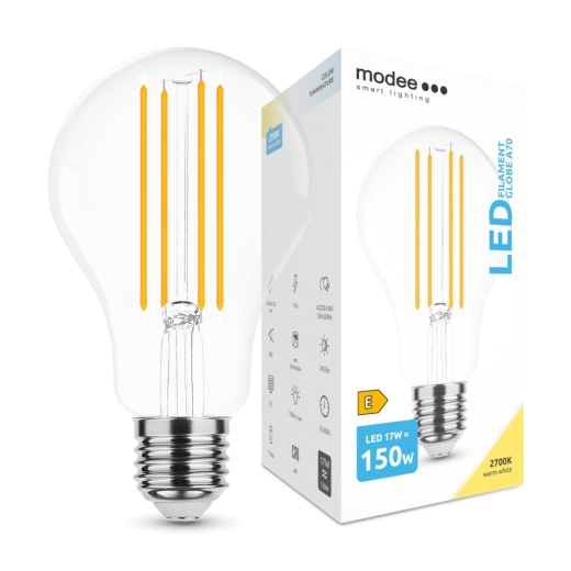 Modee Smart Lighting LED filamentna žarulja Globe E27 17 W toplo bijela