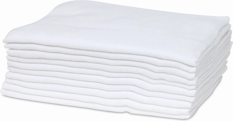 FreeON Bubaba platnene pelene 80 × 80 cm bijele (10 kom)