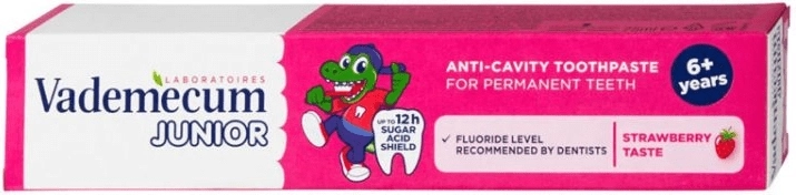 Vademecum Junior dječja zubna pasta jagoda 6+ 75 ml