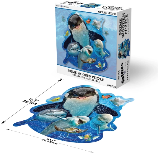 Prime 3D drvene puzzle Selfie iz oceana 200 dijelova