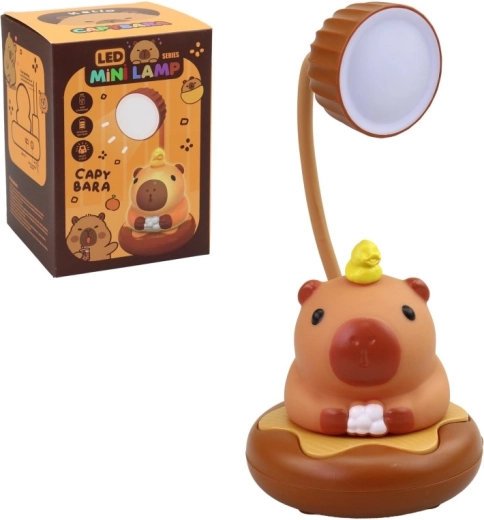 Preslatka stolna lampica Kapibara s fleksibilnim vratom na USB