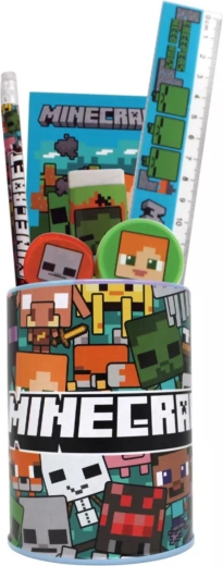 Komplet za pisanje Minecraft s metalnim stalkom - 7 komada