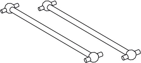 Drive shaft for Tiger-Cocoon 100 mm, front/rear - 2 pieces