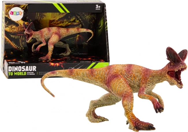 Kolekcionarska figurica dinosaura dilofosaura, crvena, 1 kom