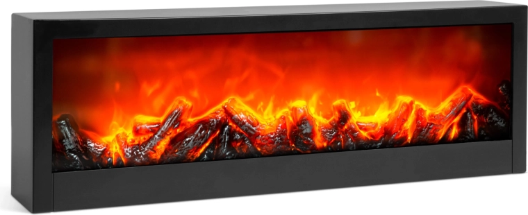 Decorative Fireplace with LED Flame, Battery or USB Powered