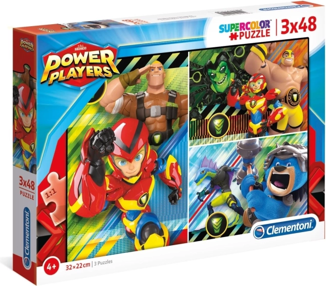 Puzzle Power Players 3x48 dijelova