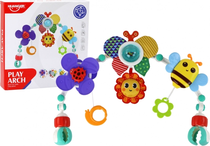 Pačke s držačem za krevetić i dječja kolica s igračkama Leptirić i Pčelica