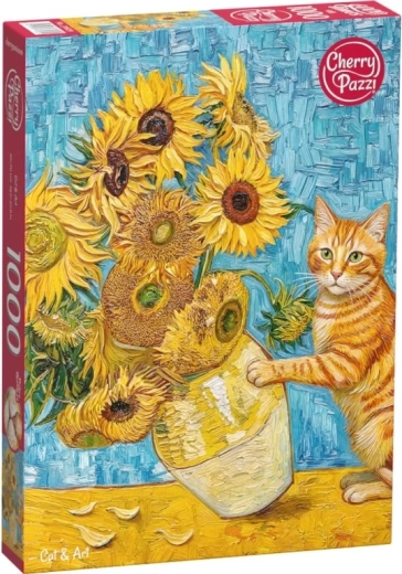 Cherry Pazzi Puzzle Cat and Art 1000 Pieces