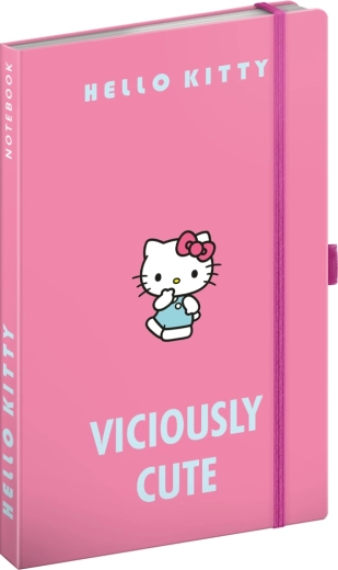 Hello Kitty Lined Notebook, 13 × 21 cm
