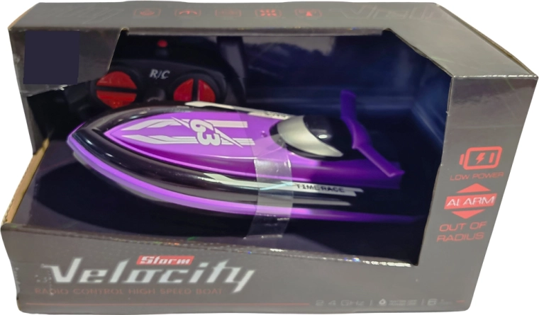 R/C brzi čamac Velocity 1:16 2,4 GHz ljubičasti